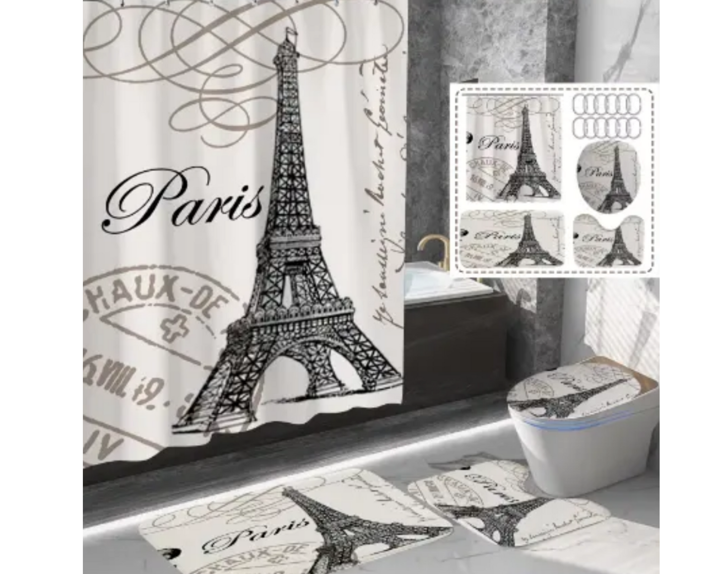 Paris Bathroom Set| Paris Tour Set