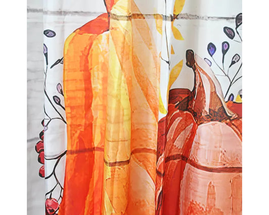 Single Fall Leaves Curtain