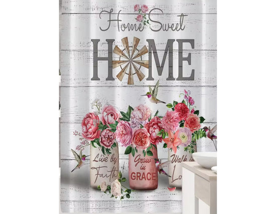 Sweet Home Pink Flowers Decor