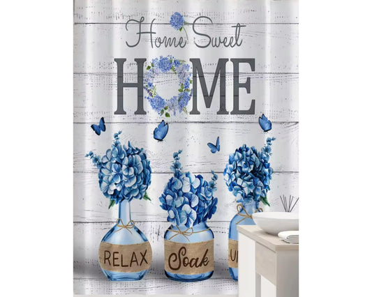 Sweet Home Blue Floral Decor