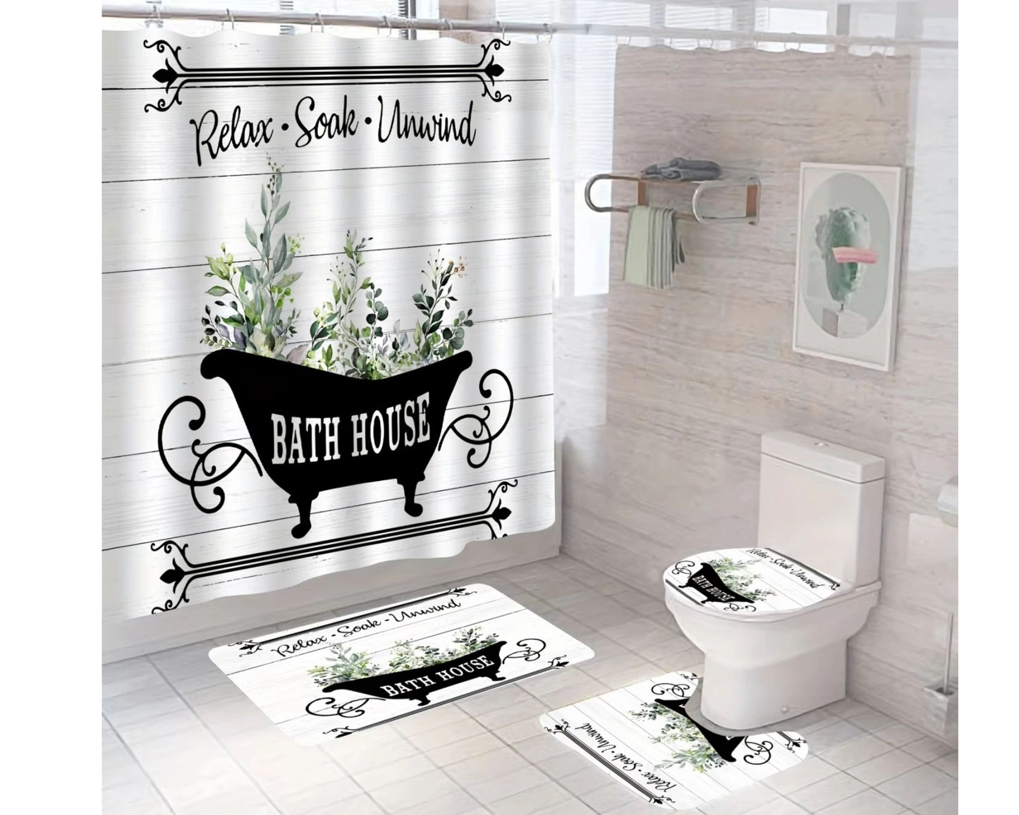 Bath House Set|Bathtub Bathroom Set