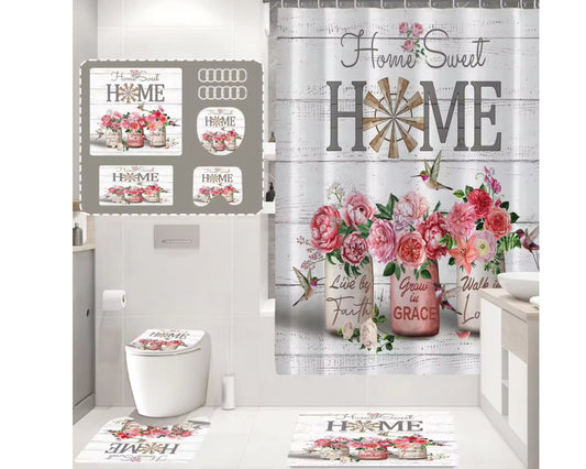 Sweet Home Pink Flowers Decor